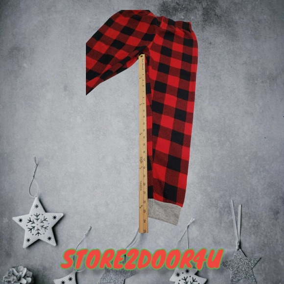 JUNIORS CHRISTMAS PAJAMAS - LARGE(12/14) RED TRUCK & TREE HOLIDAY PAJAMA SET 2PC - Picture 10 of 12